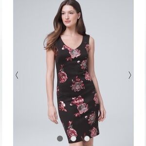 NWT WHBM Scuba Floral Sheath